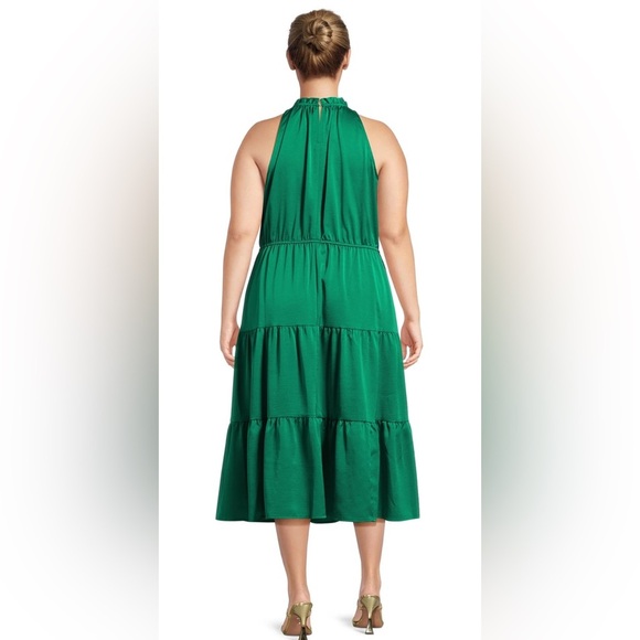 Nine.Eight Womens and Womens Plus Satin Halter Midi Dress, Sizes 3X - Picture 8 of 10